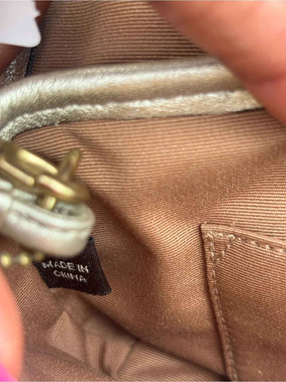 Coach Straw Crossbody with Cream Leather Trim and Gold Hardware